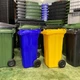 Сміттєвий бак Europlast пластиковий 120 л коричневий - зображення 3