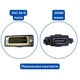 Адаптер DVI-I (24+5) - HDMI, тато-мама, перехідник, позолочений - зображення 2