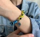 Жіночий браслет Primolux від пристріту з підвіскою Hamsa - Blue/Yellow - зображення 4