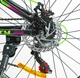 Спортивный алюминиевый велосипед 24 дюйма, рама 12д, Shimano 21 скорость, зеленый с розовым, Corso «GRAVITY» GR-24617 - изображение 6