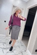 Fashions • Жіноча спідниця з еко-шкіри Connie Fashions 54 сірий (1421-бу) - зображення 3