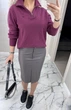 Fashions • Жіноча спідниця з еко-шкіри Connie Fashions 54 сірий (1421-бу) - зображення 6