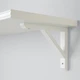 Полиця навісна IKEA BERGSHULT/SANDSHULT, білий, осика біла, 120х30 см, 393.260.26 - зображення 4