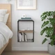 Полиця навісна IKEA GULLHULT, чорний, сосна патина, 30х40 см, 804.177.35 - изображение 7