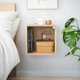 Настенный шкаф IKEA ЭКЕТ, застеклить дверь, под беленый дуб, 35x35x35 см, 193.363.71 - изображение 2