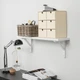 Полиця навісна IKEA BERGSHULT/SANDSHULT, білий, осика біла, 80х20 см, 093.260.42 - зображення 3
