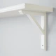 Полиця навісна IKEA BERGSHULT/SANDSHULT, білий, осика біла, 80х20 см, 093.260.42 - зображення 4