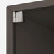 Настенный шкаф IKEA ЭКЕТ, застеклить дверь, темно-серый, 35x25x35 см, 493.363.41 - изображение 4
