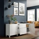 Модуль для зберігання із шухлядами IKEA BESTÅ БЕСТО, білий, SELSVIKEN СЕЛЬСВІКЕН, Стіббарп блиск, білий, - изображение 2