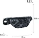 Сумка-бананка Kite teens 13.5x31x8.5 см Чорна (K24-2770-3) - зображення 2
