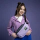 Сумка-бананка Kite teens 17.5x28x5 см Сіро-фіолетова (K24-2771-1) - зображення 9
