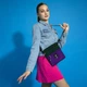 Сумка-кросбоді Kite teens 22.5x21.5x1 см Фіолетово-зелена (K24-2772-1) - зображення 5