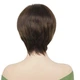Парик короткий Dark Brown, термоволокно VC Brown 7249 - изображение 3