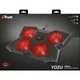 Підставка для ноутбуків Trust GXT 278 Yozu, до 17.3", RED LED, чорний 20817_TRUST - изображение 8