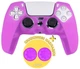 Защитный силиконовый чехол Full Purple для геймпада Sony DualSense (PS5) + в подарок накладки на стики [425940126] - изображение 1