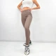 Женские лосины из экокожи (тонкие) Fashion 48 мокко - изображение 1
