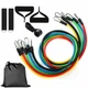 Эспандер трубчатый наборы 5 жгутов Power Band G-8502 Комплект Длина 120см Разные цвета в комплекте - изображение 1