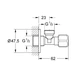 Кран кутовий вентильний Grohe 2201600М приладовий 1/2"х1/2" Хром - изображение 2