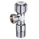 Кран кутовий вентильний Zegor FZ61 приладовий 1/2"х1/2" латунь Хром - изображение 1