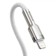 Кабель Baseus Cafule Metal Cable Type-C to Lightning Power Delivery 20W 2.4А 2м (CATLJK-B02) White - изображение 4