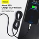 Кабель Baseus Cafule Metal Cable Type-C to Lightning Power Delivery 20W 2.4А 2м (CATLJK-B01) Black - изображение 14