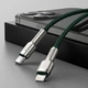 Кабель Baseus Cafule Metal Cable Type-C to Lightning Power Delivery 20W 2.4А 1м (CATLJK-A06) Green - изображение 8
