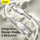 Кабель Baseus Cafule Metal Cable Type-C to Type-C 100W 20V 5A 2м (CATJK-D02) White - зображення 9