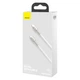 Кабель Baseus Cafule Metal Cable Type-C to Type-C 100W 20V 5A 2м (CATJK-D02) White - зображення 14