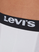 Набір трусів-боксерів чоловічих 2 шт Levi's Solid Basic Boxer Brief Organic Co 2P 7012228420110 L Білий/Чорний (8720245437844) - зображення 4