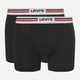 Zestaw majtek szorty męski 2 szt Levi's Logo Boxer Brief Org 2P 7012228430010 XL Czarny (8720245437936) - obraz 1