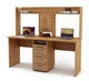 Компьютерный стол для 2 детей с надстройкой Kidsbunkbed 163 х 60 х 145 см цвет дуб тахо - изображение 1