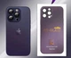 Чехол стеклянный противоударный матовый AG Silicone + Glass Case with MagSafe для Apple iPhone 14 Pro Max (6.7") Purple - изображение 3