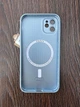 Чехол стеклянный противоударный матовый AG Silicone + Glass Case with MagSafe для Apple iPhone 12 (6.1") Sierra Blue - изображение 2