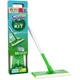 Швабра с сменными салфетками Swiffer kit набор для уборки (швабра, 3 влажные салфетки и 8 сухих) - изображение 1