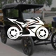 Наклейка на Авто / Мото / Витрину на Стекло Кузов "Силуэт мотоцикла Kawasaki Ninja" белый цвет - изображение 1