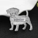 Брошь женская BROCHE бижутерия Животные Собаки Джек-рассел-терьер коричневая BRSF113869 - изображение 4
