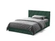 Ліжко двоспальне з підйомним механізмом 160x200 Palermo Dark Green Viorina-Deko Темно-зелений (каркас з ламелями/без матраца) (ЛДСП/тканина) - зображення 1