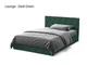 Ліжко двоспальне з підйомним механізмом 160x200 Palermo Dark Green Viorina-Deko Темно-зелений (каркас з ламелями/без матраца) (ЛДСП/тканина) - зображення 4