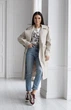 Женский тренч Барселона LEO PRIDE 0119 52 Латте ( LP - 0119/1 F ) - изображение 6
