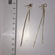 Довгі сережки цвяшки Honey Fashion Accessories золотистий (12-87) - изображение 6