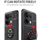 Чехол TPU RIng для Xiaomi Redmi Note 13 бампер противоударный с кольцом Black - изображение 3