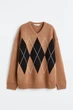 Свитер H&M пх8917 коричневий 134-140 - зображення 4