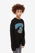 Світшот H&M пх9714 чорний 170 - изображение 2