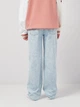 Подростковые широкие джинсы для девочки Levi's LVG Wide Leg Jeans 4EG381-L7V-LR 146-152 см Голубые (3666643081294) - изображение 3