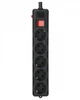 Фільтр живлення Gembird Pro (SPG5-G-15B-PRO) 5 розеток, 4.5 м, чорний - зображення 1