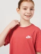 Подростковая футболка для девочки Nike G Nsw Club Ss Boy FD0927-655 147-158 см Adobe (196974775645) - изображение 4