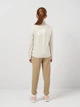 Детский спортивный костюм (толстовка + штаны) для девочки Nike K Nsw Club Tracksuit Poly Fz Hbr FD3067-072 140-150 см Light Bone/Khaki/White (196607053096) - изображение 2