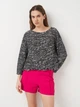 Джемпер женский Stradivarius 4352203010 L Черный с белым (KAY2000001473733) - изображение 1