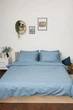 Комплект постельного белья Moon&Star Полуторный Евро 160х220 см Ultramarine Satin Stripe (MS-820002964) - изображение 2