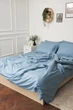 Комплект постельного белья Moon&Star Полуторный Евро 160х220 см Ultramarine Satin Stripe (MS-820002964) - изображение 8